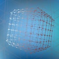 Abstract Mesh polygonal background. Scope of Royalty Free Stock Photo