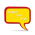Abstract message bubble design