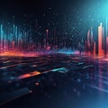 Abstract metadata background, digital background, artificial intelligence, Futuristic technology style