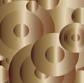 Abstract metal background with circles