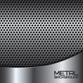 Abstract metal background with perforation Royalty Free Stock Photo