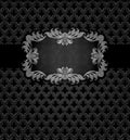 Abstract metal dark frame background Royalty Free Stock Photo