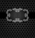 Abstract metal dark frame background