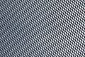 Abstract metal grid over cloud sky of satellite dish Royalty Free Stock Photo