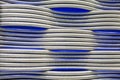 Abstract metal pipes blue background Royalty Free Stock Photo