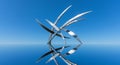 Abstract Metal Sculpture Reflection Royalty Free Stock Photo
