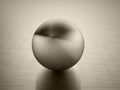 Abstract metal sphere with reflection Royalty Free Stock Photo