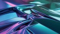 Abstract metallic background formed by straight and sinuous lines