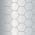 Abstract metallic background pattern with hexagons texture - Vector Royalty Free Stock Photo