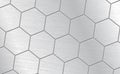 Abstract metallic background pattern with hexagons texture - Vector Royalty Free Stock Photo