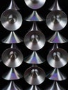Abstract Metallic Cones Texture. Abstract background image. Royalty Free Stock Photo