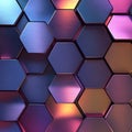 Abstract Metallic Hexagon Pattern Background Texture Royalty Free Stock Photo