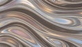 Abstract Metallic Liquid Waves Background Shiny Chrome Gold Silver Reflective Surface Pattern Royalty Free Stock Photo