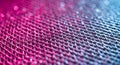 Abstract Metallic Mesh Background with Pink and Blue Gradient Lighting Royalty Free Stock Photo