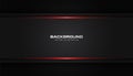 Abstract metallic red shiny color black frame layout modern tech design vector template background