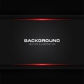 Abstract metallic red shiny color black frame layout modern tech design vector template background Royalty Free Stock Photo