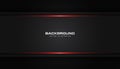 Abstract metallic red shiny color black frame layout modern tech design vector template background