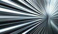 Abstract metallic speed lines converging, dynamic motion background ideal for tech projects Royalty Free Stock Photo