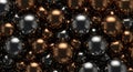 Abstract Metallic Spheres Background Royalty Free Stock Photo