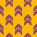 Abstract Mexican ethnic seamless pattern, tribal background. Bright vector tribal texture with geometric shapes.