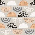 Abstract mid century pattern Royalty Free Stock Photo
