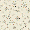 Abstract mid century space pattern