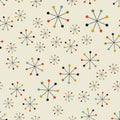 Abstract mid century space pattern Royalty Free Stock Photo