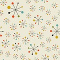 Abstract mid century space pattern Royalty Free Stock Photo