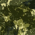 Abstract Military Camouflage Background Made of Splash. Camo Pattern for Army Clothing. Vector Royalty Free Stock Photo