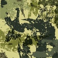 Abstract Military Camouflage Background Made of Splash. Camo Pattern for Army Clothing. Vector Royalty Free Stock Photo