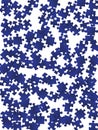 Abstract mind-breaker jigsaw puzzle dark blue Royalty Free Stock Photo