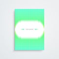 Abstract minimal A4 / A3 format poster design with your text