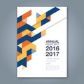 Abstract minimal geometric line background for business annual report book