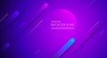 Abstract minimal gradient shapes and geometric pattern composition. Colorful gradient background. Royalty Free Stock Photo