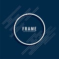 Abstract minimal lines frame background