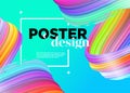 Abstract Minimal Poster Design. Vector Background. Royalty Free Stock Photo
