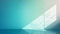 Abstract Minimal Room with Light Gradient and Soft Shadow Background Visualization Royalty Free Stock Photo