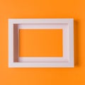 Abstract minimalism colofrul paper background with empty picture Royalty Free Stock Photo