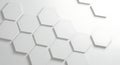 White Minimalist Hexagonal Background Royalty Free Stock Photo