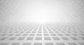 Abstract White Grid Pattern Forming a Futuristic Tunnel Perspective background Royalty Free Stock Photo