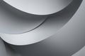 Abstract minimalist background with smooth gray wavy shapes Royalty Free Stock Photo