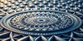 Abstract Minimalist Design Exploring Depth and Geometry Through Monochrome Circular TiltShift Layers