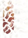 Abstract Minimalist Graphic Brush Stroke Pattern Waves