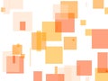 Abstract orange squares illustration background Royalty Free Stock Photo