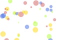 Abstract red blue yellow green circles illustration background Royalty Free Stock Photo