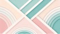Abstract minimalist vector background featuring overlapping geometric shapes Royalty Free Stock Photo