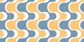 Abstract Minimalist Wavy Flowing Connected Metaball Shapes Pattern - Texture, Background Design