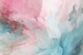 Abstract and minimalistic acid wash design with soft and subtle hues of pink and blue