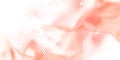 abstract minimalistic background with dot matrix effect in pointillism style,in peach fuzz color,graphic and web design concept,