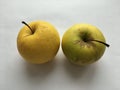 Abstract minimalistic background. Fresh apples. Still life.